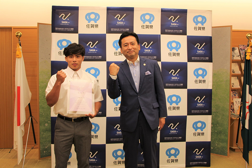 近藤隼斗選手のSSPトップアスリート認定式を開催しました。