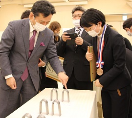 佐賀県女子溶接技術競技会表彰式に出席しました。